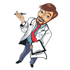 Young funny good doctor 