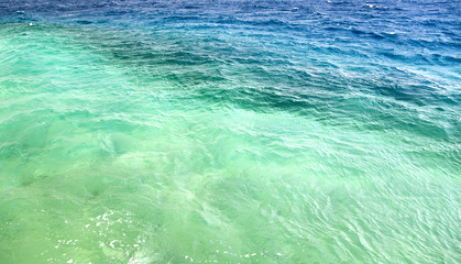 Fototapeta na wymiar Multicolored sea