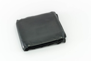 Poor money, No money in wallet isolated on white background