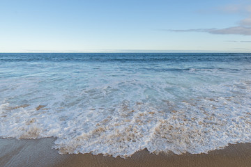 Beach and coming waves