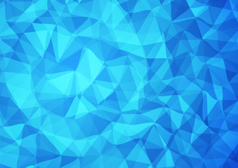 3d blue triangular background