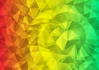 Varicolored triangular background