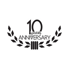 Obraz premium 10 years anniversary