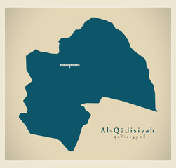 Modern Map - Al-Qadisiyah IQ