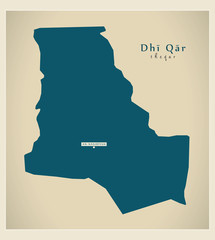 Modern Map - Dhi Qar IQ