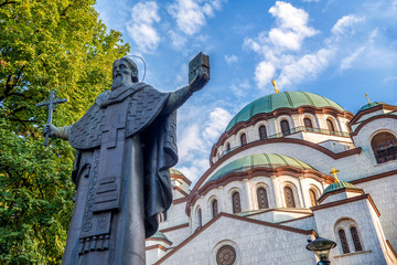 Church of Saint Sava. Belgrade, Serbia - obrazy, fototapety, plakaty