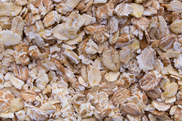 fresh raw natural oatmeal, texture