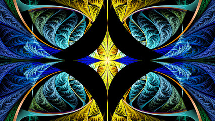Abstract image. Fractal Wallpaper on your desktop. Digital artwork for creative graphic design. Format 16:9 widescreen monitors.