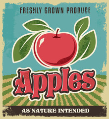 apple retro label