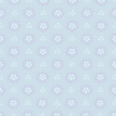 Simple seamless minimalistic floral winter pattern