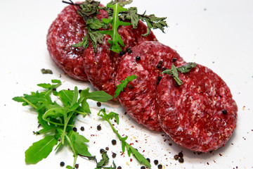 Ingredients for cheeseburgers