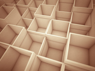 3d abstract cube background