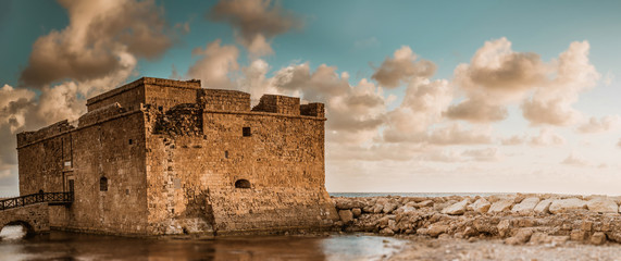 Paphos fort. Panoramic view. Cyprus