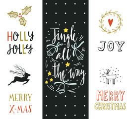 Hand drawn Christmas holiday collection