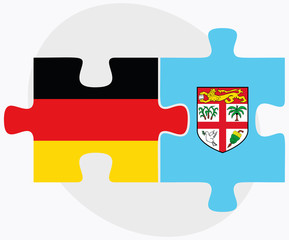 Germany and Fiji Flags