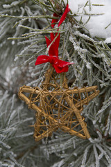 Gold Christmas star