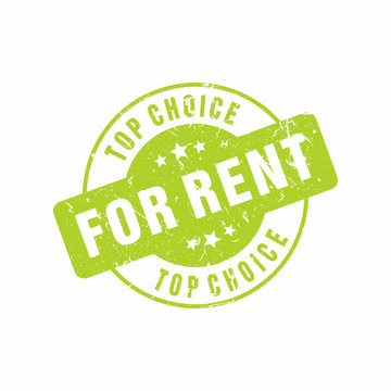 Vector Top Choice For Rent stamp