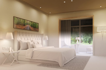 Change from day to night in living room
