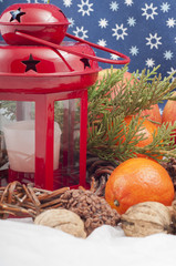 Christmas red candle