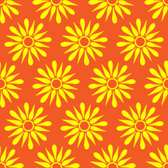 Obraz premium Retro seamless pattern with suns. Retro seamless patterns set.