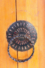 Detail of wooden door