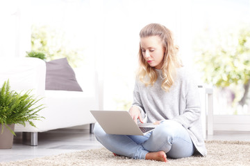 Working at home office