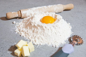 préparation d'un gâteau