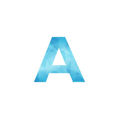 a-z triangle abstrack letter logo