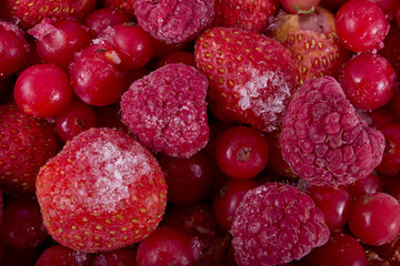 berries in a deep freeze