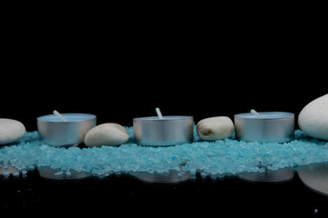  Spa composition in blue