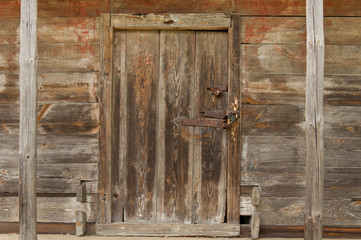 old wall and wooden door