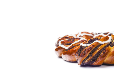 Sweet poppy seed bun