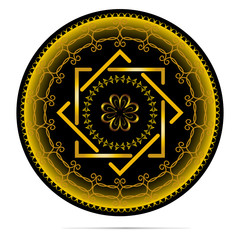 Abstract  round figure 