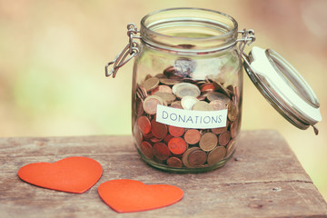 Charity money jar