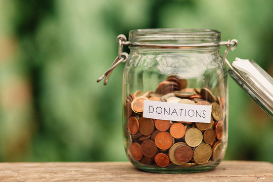 Charity money jar