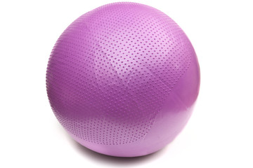 gymnastic ball on  the white background