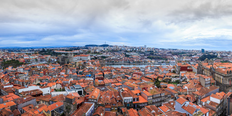 Panoramic view over Porto, Portugal