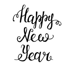 Happy New Year 2016 Typographical Background