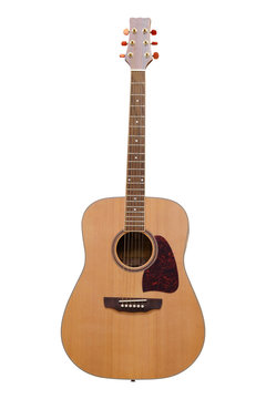 Guitar isolated under the white background