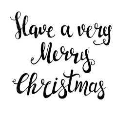 Merry Christmas Typographical Background