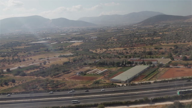 Plane arrives in Athens airport