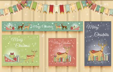 Christmas Set of Web Banners.