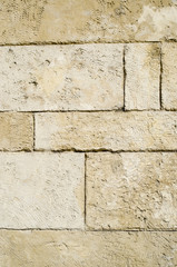 Old stone wall closeup