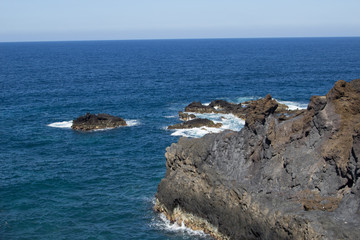 Sea Cliff in Los Cancajos (La Palma, Canary Islands)