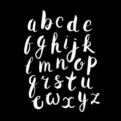 Modern Vector Brush Alphabet.
