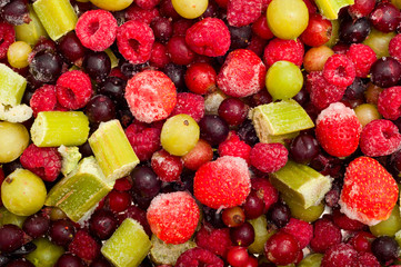 mix of frozen berries