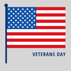 veterans day flat medals icons