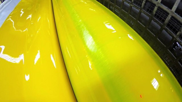 printing machine cylinders and printing ink with 