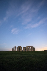 Stonehenge at night under the stars