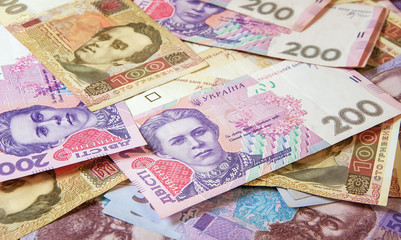 Fototapeta na wymiar Ukrainian money hryvnia. The national currency